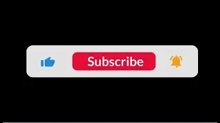 Black Screen Subscribe Button With sound | Like, Subscribe & Bell Button |  NON Copyrighted |