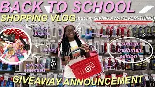 Back to School Shopping 2024 + GIVEAWAY | College Freshman | supplies, clothes, self care items