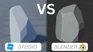 Modeling a Low Poly Rock in Roblox Studio and Blender - Which Is Better?
