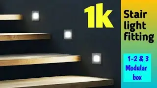 stair case foot light // part-2 // foot light fitting //Experiments 24×7//house wireing