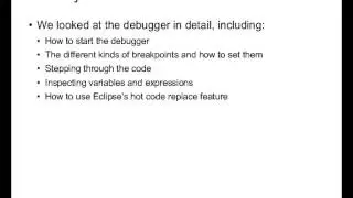 The Eclipse debugger -  Tutorial guide