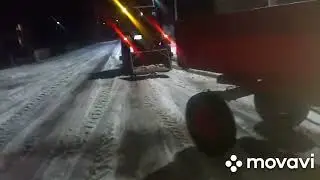 Опять, климонул движок на тракторе т16, едем за ним.