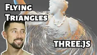 Animating triangles with #three