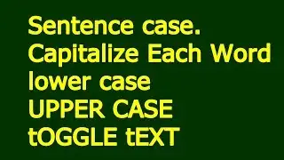 How To Change Case In Google Sheet | Amin Services