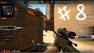 (CSGO) 2HP Clutch 1v4 My 8th CSGO