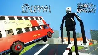 High Speed Lego Car Crashes To Slender Man | Brick Rigs