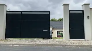 Portail coulissant autoportant avec LEDs - Collection Lucco | Tschoeppé
