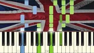 God Save the Queen/King - National Anthem UK [Piano Tutorial] (Synthesia)