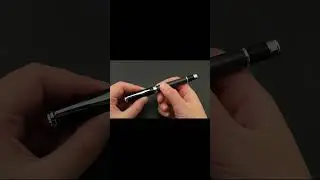 Black carbon fiber pen