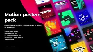 Motion Poster - Free Download After Effects Template | Shah Tutorials
