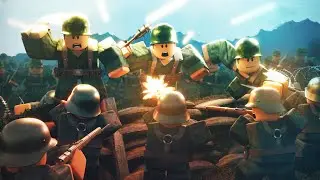I command a 100 Player TRENCH CHARGE in ROBLOX WW1 Event