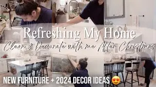 *NEW* CLEAN + DECORATE WITH ME | NEW 2024 DECOR IDEAS 😍