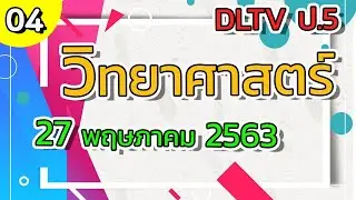 DLTV ป.5 วิทยาศาสตร์ วันที่ 27 พ.ค. 63 l ห่วงโซ่อาหาร 1
