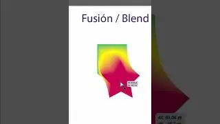 🤔Cómo Fusionar Objetos en #Adobe #Illustrator🤩 #shorts