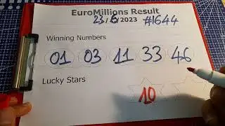 Euro Millions Results Today 23/06/2023 - Euro Millions Results 1644