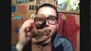late 1800's RUBBER squeak toy doll