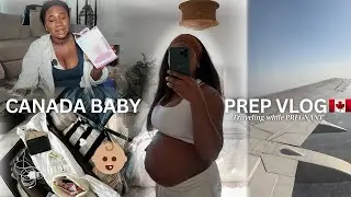 Pregnant & Traveling to Canada Alone to Have My Baby 😢 | Canada Travel Vlog 🇨🇦💔