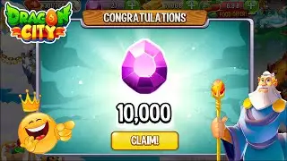 How to get 10000 Gem Rewards in Dragon City for Beginners 2024 😍
