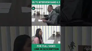IELTS Speaking BAND 6.5 Interview  | Speaking Mock Interview |   Learn IELTS English