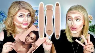 Testing KIM KARDASHIAN CONTOUR KIT / KKW BEAUTY / BEAUTY WITHOUT RULES