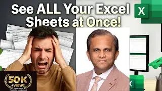 10. How to View Multiple Excel Worksheets & Files on One Screen?