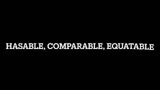Hashable, Comparable, Equatable in Swift iOS