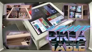 4 Player Arcade Table - Ikea Furniture Hack - Retropie