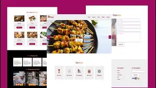 RESPONSIVE WEBSITE DESIGN USINGHTML|CSS|JAVASCRIPT|RESAURANT  TEMPLATE.