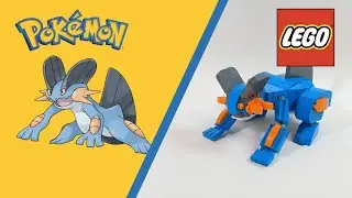 I made Swampert out of LEGO!
