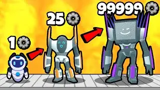 ЭВОЛЮЦИЯ РОБОТА В БОССА ТВ МЕНА? | Mechangelion Robot Fighting