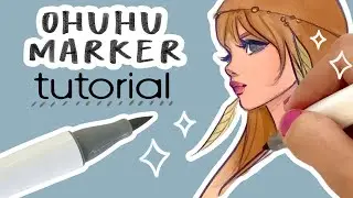 How to use OHUHU Alcohol-Based Brush Markers - These markers are so easy to use!