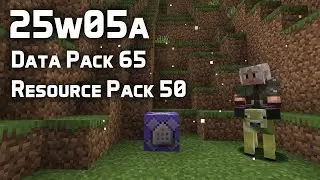 News in Data Pack Version 65 and Resource Pack Version 50 (25w05a)