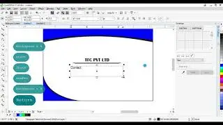Basic visiting card making in CorelDraw, Basic tools Learning