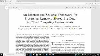 Efﬁcient and Scalable Framework for Processing Big Data | IEEE Projects | Codedeveloper |