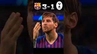 Barcelona Destroyed Tottenham 🥶🔥 | Messi Brace🔥 #shorts #football #youtube