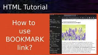 How to create bookmark link in HTML
