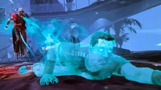 Mortal Kombat 1 on Nintendo switch Oled Ermac second fatality on John Cena