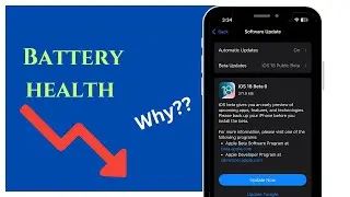 IOS 18 Public beta 6 Battery Review | Battery health drops Again