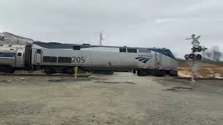 Amtrak P080-22 @ Cherry Hill, VA with P42DC 205 leading