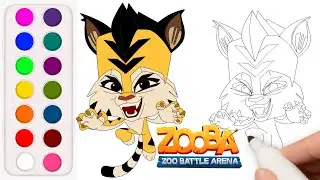 How to Draw and Color Jade from Zooba #Jade #Zooba