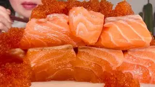 【咀嚼音】とびっこサーモンASMR【Eatingsounds/Mukbang】