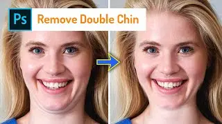 Easily remove Double Chin in Photoshop