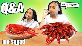 MACEI AND BADKIDPARIS JUICY Q&A SEAFOOD MUKBANG!!