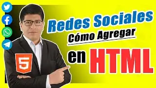 How to Add Social Media Icons in HTML - HTML5 Course