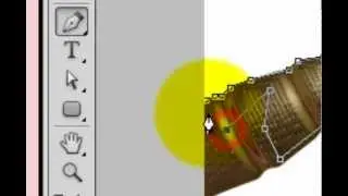 3. Trace a path using Pen tool [onlinecomputerteacher.net Photoshop Online Courses]