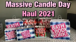 *MASSIVE* BATH & BODY WORKS CANDLE DAY HAUL 2021