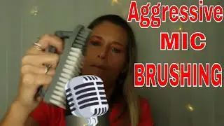 ASMR | Fast and Aggressive Mic Brushing and Scratching, Mouth Sounds 💖