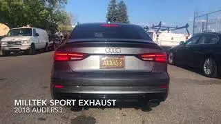 2018 AUDI RS3 MILLTEK SPORT EXHAUST