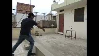 Card throwing shots from 5 feet