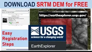 Download 30m SRTM DEM from USGS website for free